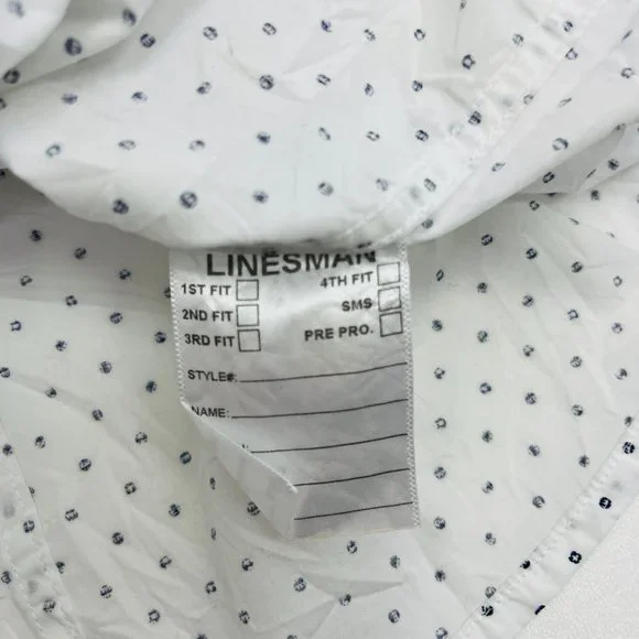 Frank & Eileen Barry White Printed Crinkle Shirt - Picture 11 of 12